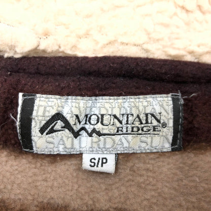 【現状渡し品】【メンズ】 MOUNTAIN RIDGE マウンテン リッジ ウルフジップパーカー フリース ジャケット アウター 146-251227-hn-02-fur サイズ：S/P カラー：ブラウン系 万代Net店