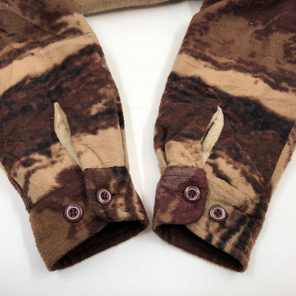 【現状渡し品】【メンズ】 MOUNTAIN RIDGE マウンテン リッジ ウルフジップパーカー フリース ジャケット アウター 146-251227-hn-02-fur サイズ：S/P カラー：ブラウン系 万代Net店