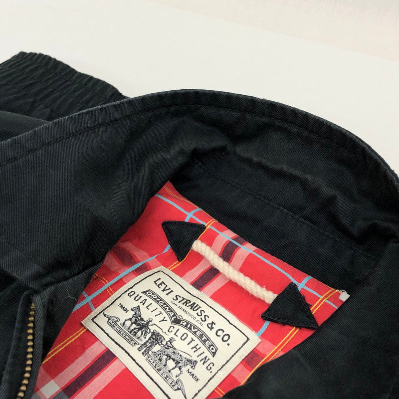 【中古品】【メンズ】 Levi's リーバイス デニムジャケット アウター 145-250228-hn-03-fur サイズ：L カラー：ブラック/レッド系 万代Net店