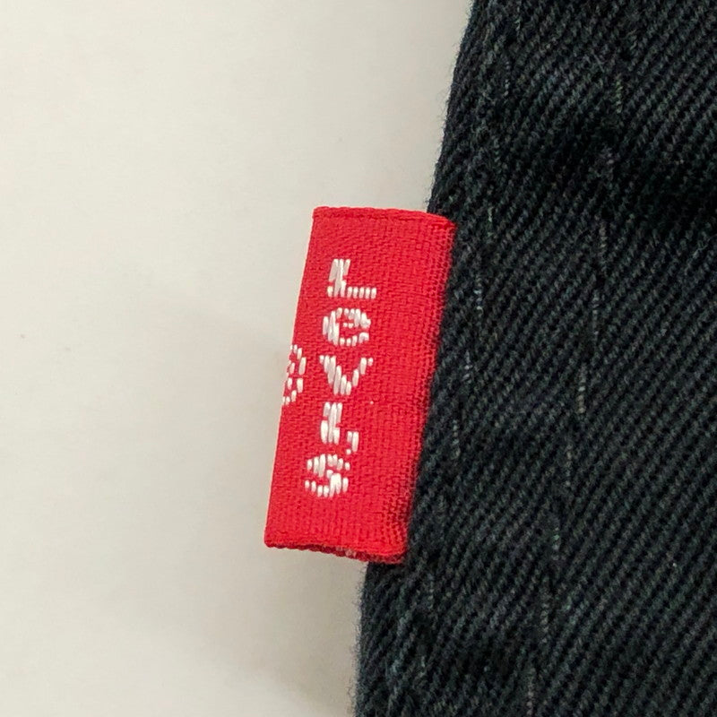 【中古品】【メンズ】 Levi's リーバイス デニムジャケット アウター 145-250228-hn-03-fur サイズ：L カラー：ブラック/レッド系 万代Net店