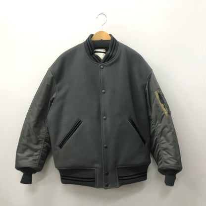 【中古品】【メンズ】 markaware マーカウェア A23C-17BL01C VARSITY JACKET バーシティジャケット アウター 140-240115-at-4-tei サイズ：2 カラー：カーキ 万代Net店