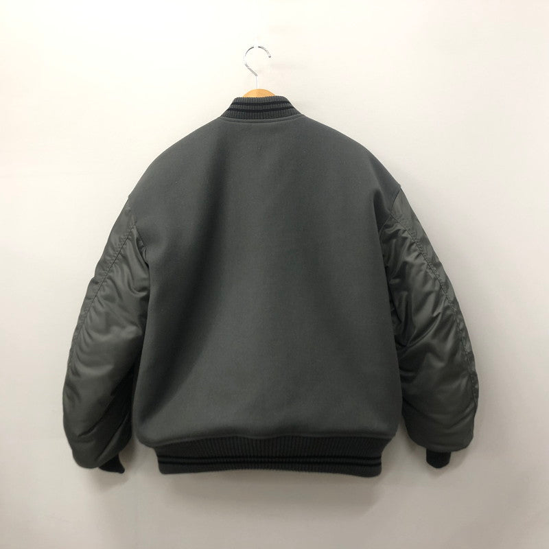 【中古品】【メンズ】 markaware マーカウェア A23C-17BL01C VARSITY JACKET バーシティジャケット アウター 140-240115-at-4-tei サイズ：2 カラー：カーキ 万代Net店