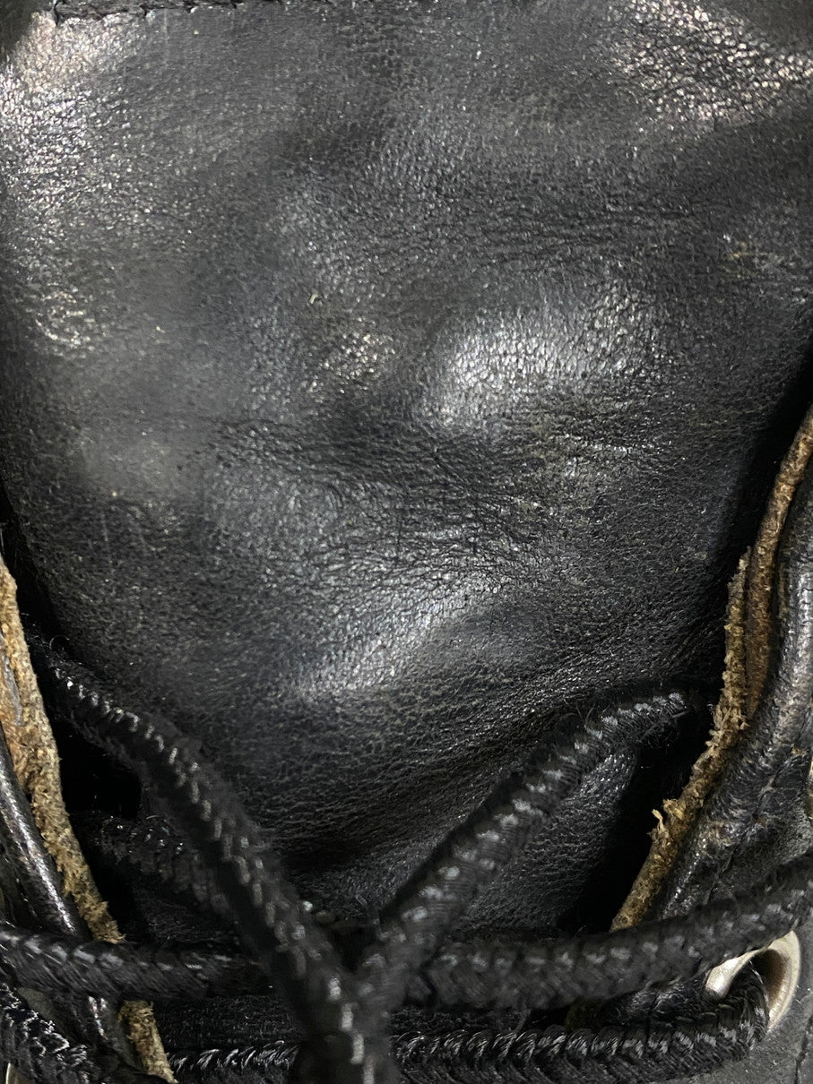 【中古品】【メンズ】 RED WING レッドウィング 刺繍羽 6-INCH CLASSIC ROUND 8165 6インチ クラシック ラウンド ブーツ 靴 164-251106-jt-05-min カラー：ブラック 万代Net店