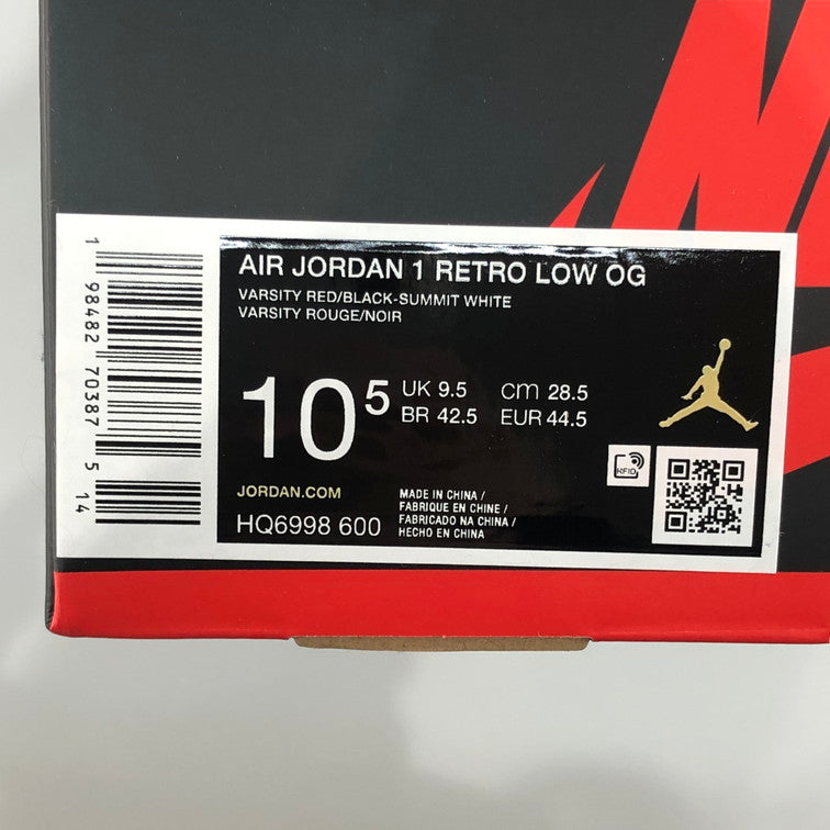 【未使用品】【メンズ】 NIKE ナイキ HQ6998-600 AIR JORDAN 1 RETRO LOW OG CHICAGO 160-260204-SY-02-iwa サイズ：28.5 万代Net店