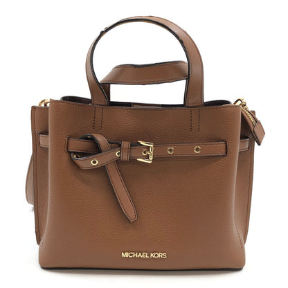 【現状渡し品】【レディース】 Michael Kors マイケルコース EMILIA 35F0GU5S5T エミリア サッチェルスモール 2Wayバッグ ショルダーバッグ ハンドバッグ カバン 188-260314-hn-04-fur カラー：ブラウン 万代Net店