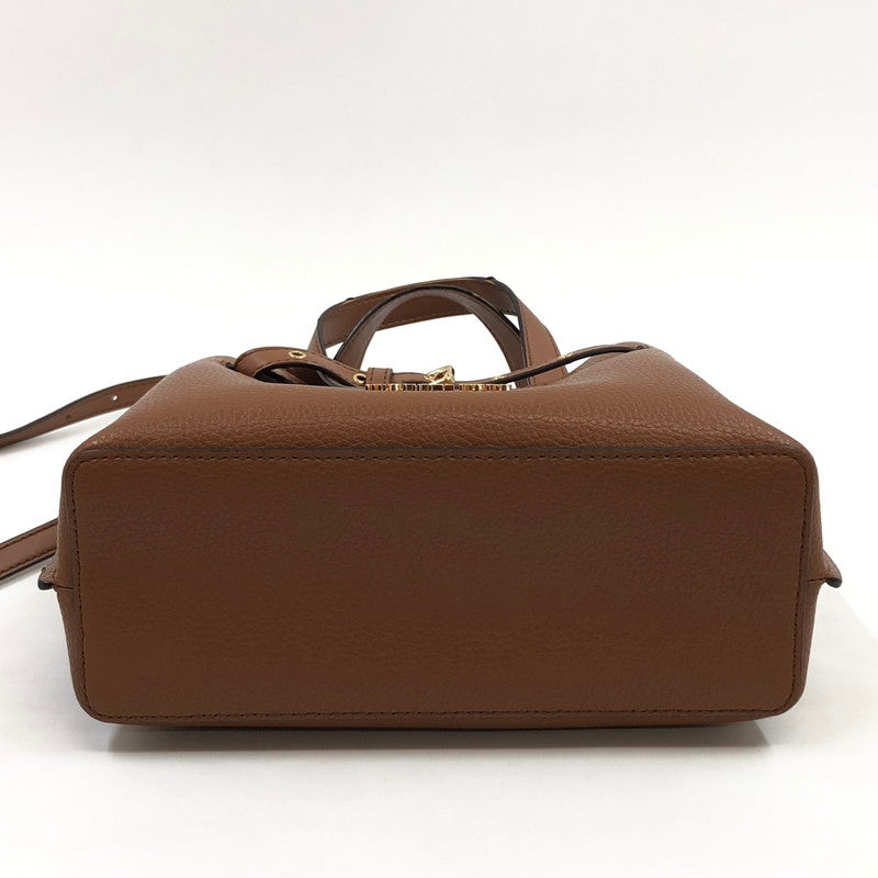 【現状渡し品】【レディース】 Michael Kors マイケルコース EMILIA 35F0GU5S5T エミリア サッチェルスモール 2Wayバッグ ショルダーバッグ ハンドバッグ カバン 188-260314-hn-04-fur カラー：ブラウン 万代Net店