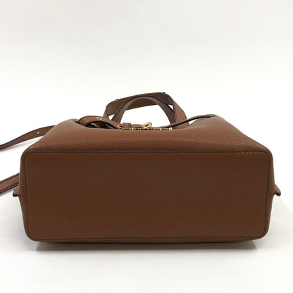 【現状渡し品】【レディース】 Michael Kors マイケルコース EMILIA 35F0GU5S5T エミリア サッチェルスモール 2Wayバッグ ショルダーバッグ ハンドバッグ カバン 188-260314-hn-04-fur カラー：ブラウン 万代Net店