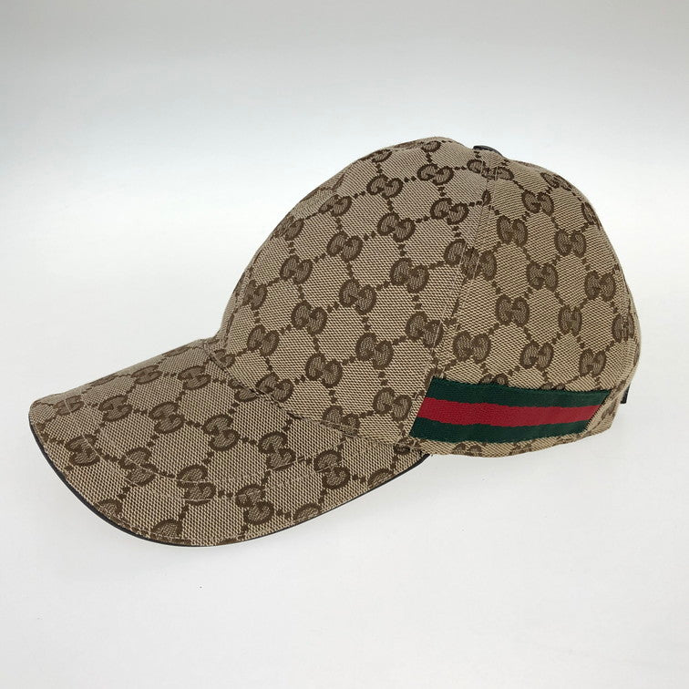 【中古品】【メンズ/レディース】 GUCCI グッチ 200035 539517 GGキャンバス CAP グッチ キャップ  183-250220-SY-01-iwa サイズ：L59 カラー：GGキャンバス 万代Net店