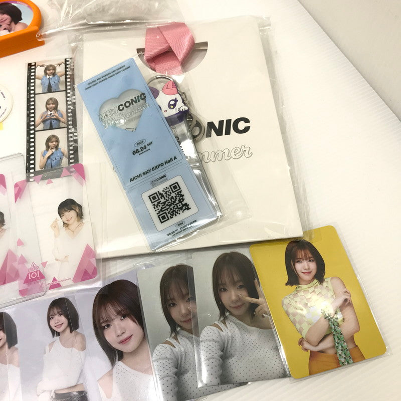 【中古品】 ME:I　海老原鼓 グッズセット うちわ/アクリルスタンド/缶バッジ/トレカ/写真等 087-260409-yk-02-tag 万代Net店