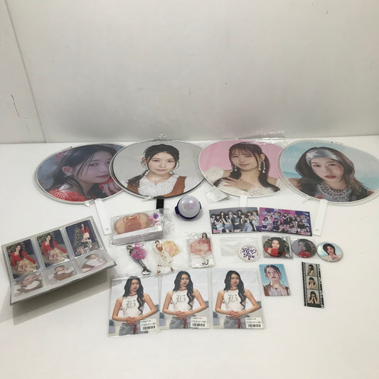 【中古品】 ME:I 笠原桃奈 グッズセット うちわ/アクリルスタンド/缶バッジ/トレカ/写真等 087-260409-yk-01-tag 万代Net店