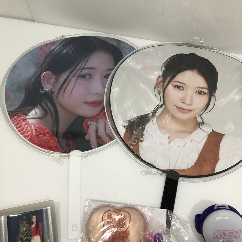 【中古品】 ME:I 笠原桃奈 グッズセット うちわ/アクリルスタンド/缶バッジ/トレカ/写真等 087-260409-yk-01-tag 万代Net店