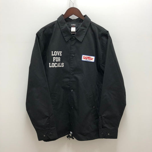 【中古品】【メンズ】 SAPEur サプール LOCALS JKT コーチジャケット (fuz) 142-250214-SU-06-tom サイズ：L カラー：ブラック 万代Net店