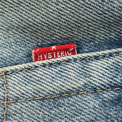 【中古品】【メンズ】 HYSTERIC GLAMOUR ヒステリックグラマー KINKY DAMAGE DENIM PANTS 02221AP05 リペア加工 ダメージ デニムパンツ ボトムス 151-260613-hn-04-fur サイズ：28 カラー：ブルー系 万代Net店