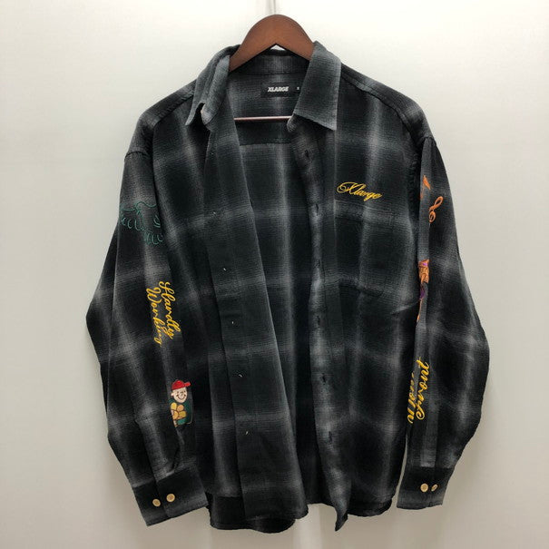 【中古品】【メンズ】 XLARGE エクストララージ X-LARGE RANDOM THINGS FLANNEL SHIRT 142-250214-SU-08-tomh 万代Net店