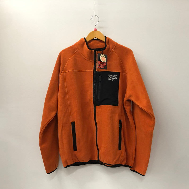 【中古美品】【メンズ】  デウスエクスマキナ DEUS CYCLEWORKS FLEECE ZIP ジップ フリース ジャケット トップス 141-240828-rk-2-tei サイズ：L カラー：オレンジ 万代Net店