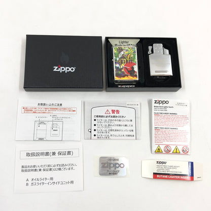 【中古美品】【メンズ/レディース】 ZIPPO ジッポ NATURAL AMERICAN SPIRIT ナチュラルアメリカンスピリット × ナカバヤシアリサ COLLABORATION LIGHTER コラボレーション ライター 206-260315-hn-01-fur カラー：マルチカラー 万代Net店