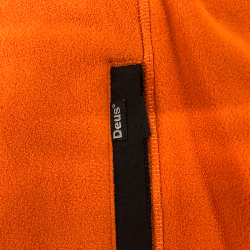 【中古美品】【メンズ】  デウスエクスマキナ DEUS CYCLEWORKS FLEECE ZIP ジップ フリース ジャケット トップス 141-240828-rk-2-tei サイズ：L カラー：オレンジ 万代Net店