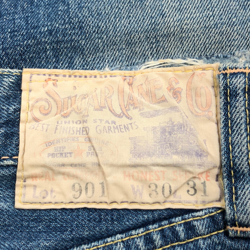 【現状渡し品】【メンズ】 SUGAR CANE シュガーケーン BUTTON FLY LONE STAR DENIM PANTS LOT 901 ボタンフライ ロンスター デニムパンツ ボトムス 156-260613-hn-06-fur サイズ：30×31 カラー：インディゴ 万代Net店
