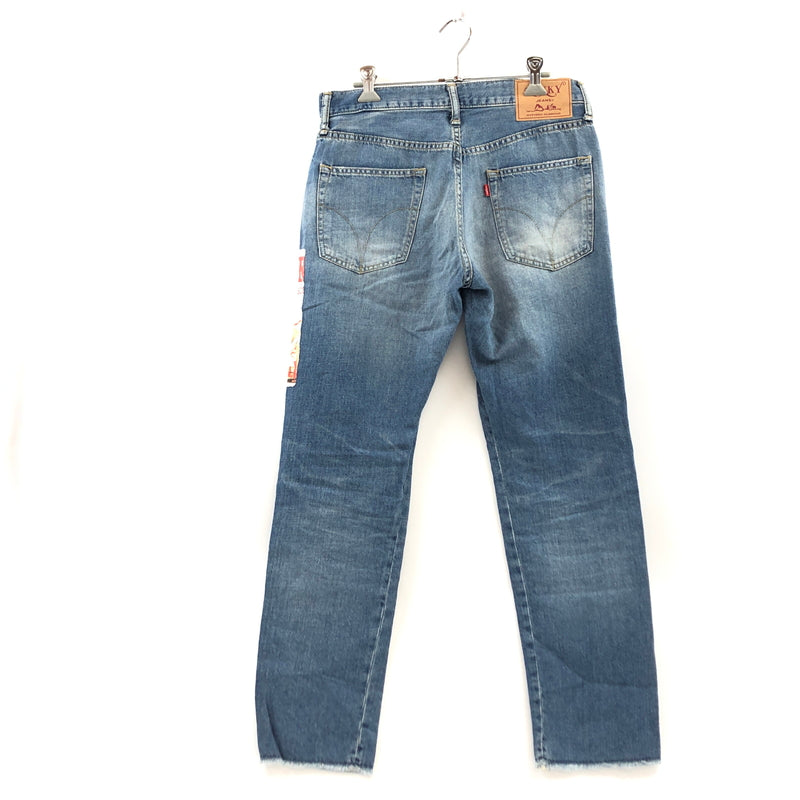 【中古品】【メンズ】 HYSTERIC GLAMOUR ヒステリックグラマー KINKY HYSTERIC GIRL PATCH DENIM PANTS 002192AP09 ヒステリックガール パッチ デニムパンツ ボトムス 151-260613-hn-07-fur サイズ：29 カラー：インディゴ 万代Net店