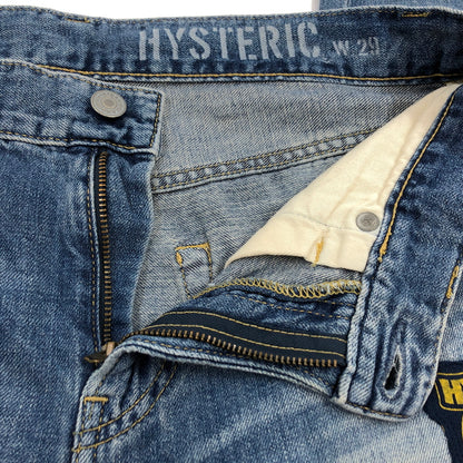 【中古品】【メンズ】 HYSTERIC GLAMOUR ヒステリックグラマー KINKY HYSTERIC GIRL PATCH DENIM PANTS 002192AP09 ヒステリックガール パッチ デニムパンツ ボトムス 151-260613-hn-07-fur サイズ：29 カラー：インディゴ 万代Net店