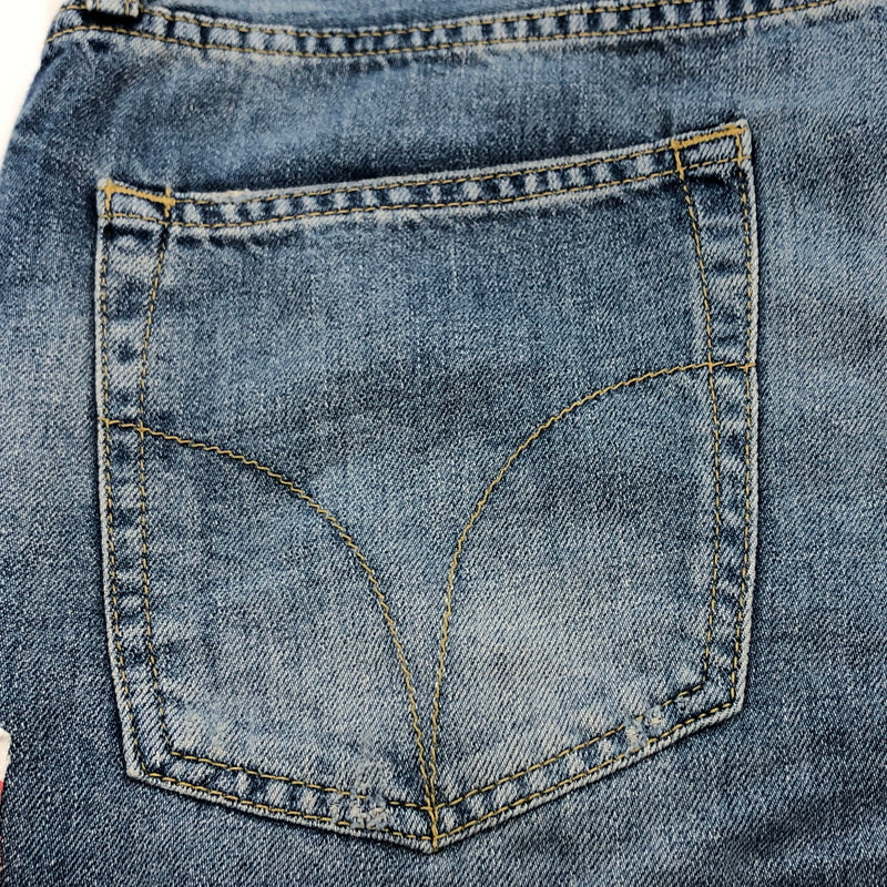 【中古品】【メンズ】 HYSTERIC GLAMOUR ヒステリックグラマー KINKY HYSTERIC GIRL PATCH DENIM PANTS 002192AP09 ヒステリックガール パッチ デニムパンツ ボトムス 151-260613-hn-07-fur サイズ：29 カラー：インディゴ 万代Net店