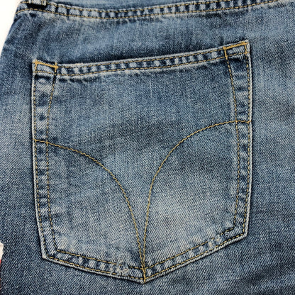 【中古品】【メンズ】 HYSTERIC GLAMOUR ヒステリックグラマー KINKY HYSTERIC GIRL PATCH DENIM PANTS 002192AP09 ヒステリックガール パッチ デニムパンツ ボトムス 151-260613-hn-07-fur サイズ：29 カラー：インディゴ 万代Net店