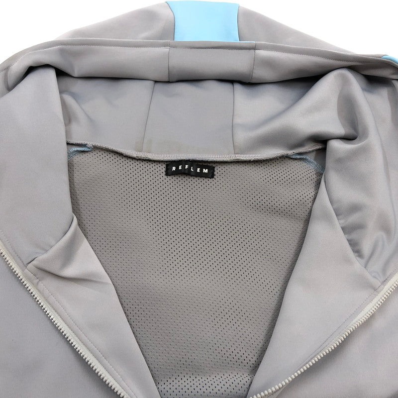 【中古品】【メンズ/レディース】 REFLEM レフレム 4025400800 BIGアーチ切替ハイネック ジャージ パーカー トップス 147-260315-hn-04-fur サイズ：Free カラー：グレー/ブルー系 万代Net店