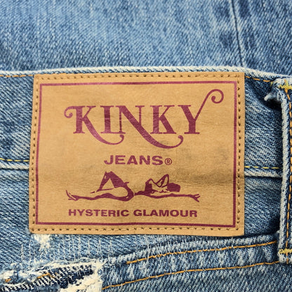 【中古品】【メンズ】 HYSTERIC GLAMOUR ヒステリックグラマー KINKY DAMAGE DENIM PANTS 02231AP08 ダメージ デニムパンツ リペア加工 ボトムス 151-260613-hn-08-fur サイズ：30 カラー：インディゴ 万代Net店