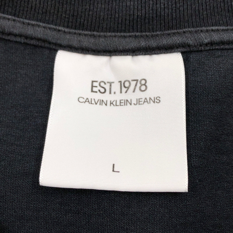 【中古品】【メンズ】 CALVIN KLEIN JEANS カルバンクライン ジーンズ MOON LANDING S/S TEE J900216 ムーンランディング 半袖Tシャツ トップス 141-260613-hn-11-fur サイズ：L カラー：ブラック 万代Net店