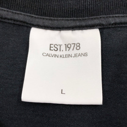 【中古品】【メンズ】 CALVIN KLEIN JEANS カルバンクライン ジーンズ MOON LANDING S/S TEE J900216 ムーンランディング 半袖Tシャツ トップス 141-260613-hn-11-fur サイズ：L カラー：ブラック 万代Net店