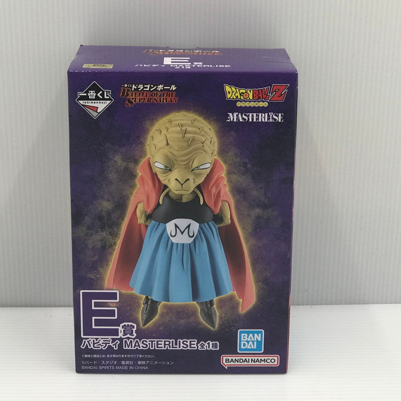 【中古美品】 一番くじ ドラゴンボール BATTLE OF THE SUPER SAIYAN E賞 バビディ MASTERLISE 未開封 テープ二重張りあり 箱イタミあり 050-260828-ti-09-tagh 万代Net店