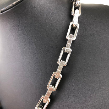 【中古品】LOUIS VUITTON ルイ・ヴィトン M00677 MONOGRAM CHAIN NECKLACE ルイヴィトン ネックレス チェーンネックレス 182-250221-SY-01-iwa カラー：SILVER BLACK 万代Net店