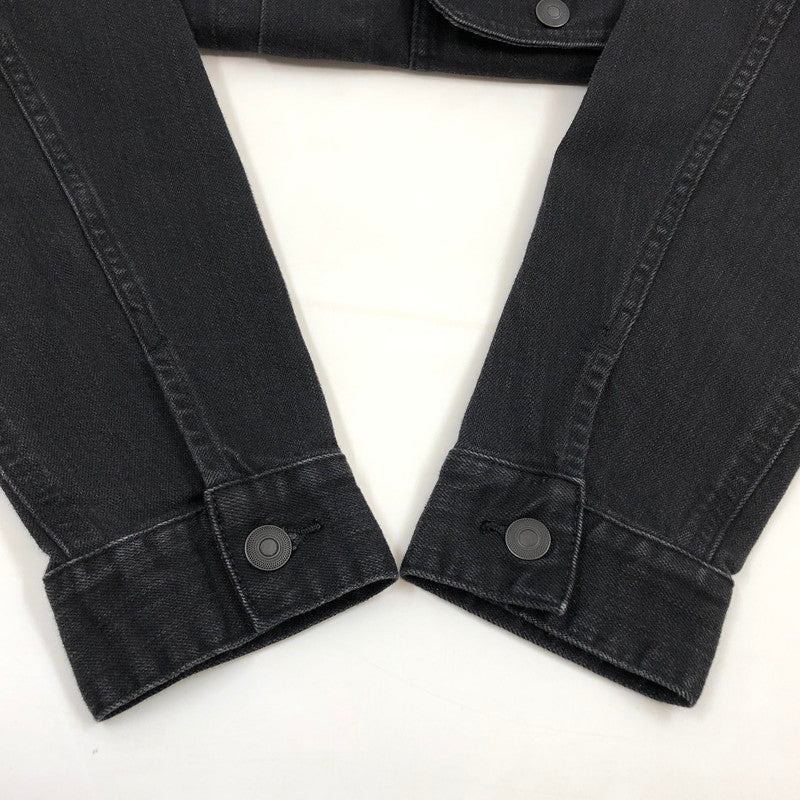 【中古品】【メンズ】 UNIQLO ユニクロ デニムジャケット アウター 147-260315-hn-07-fur サイズ：S カラー：ブラック 万代Net店