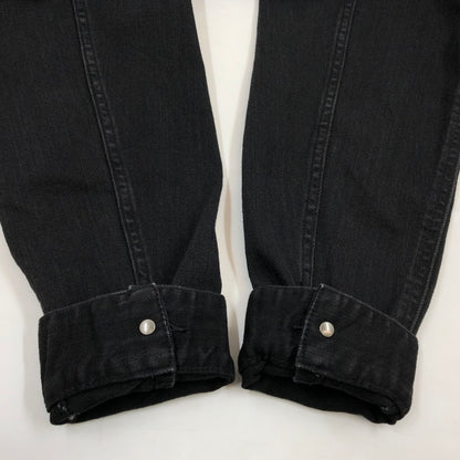 【中古品】【メンズ】 UNIQLO ユニクロ デニムジャケット アウター 147-260315-hn-07-fur サイズ：S カラー：ブラック 万代Net店