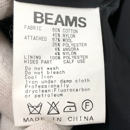 【中古品】【メンズ】 BEAMS ビームス マウンテンパーカー ジャケット アウター 147-260316-hn-01-fur サイズ：S カラー：ブラック/グレー 万代Net店