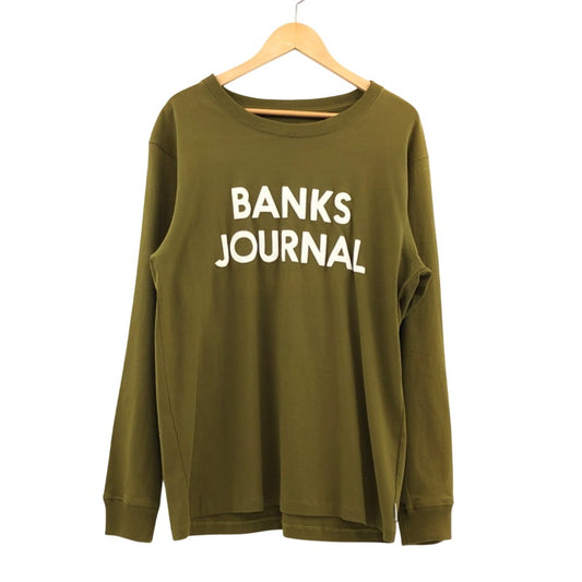 【現状渡し品】【メンズ】 BANKS JOURNAL バンクスジャーナル L/S Tee 長袖Tシャツ トップス 150-260328-hn-02-fur サイズ：L カラー：ミリタリーオリーブ 万代Net店