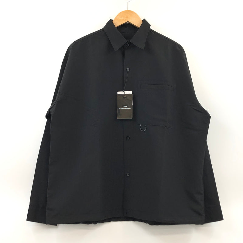 【中古美品】【メンズ】 CIAO チャオ GLASSES STRAP L/S SHIRT 247-02 長袖シャツ カジュアルシャツ トップス 147-260614-hn-01-fur サイズ：M カラー：ブラック 万代Net店