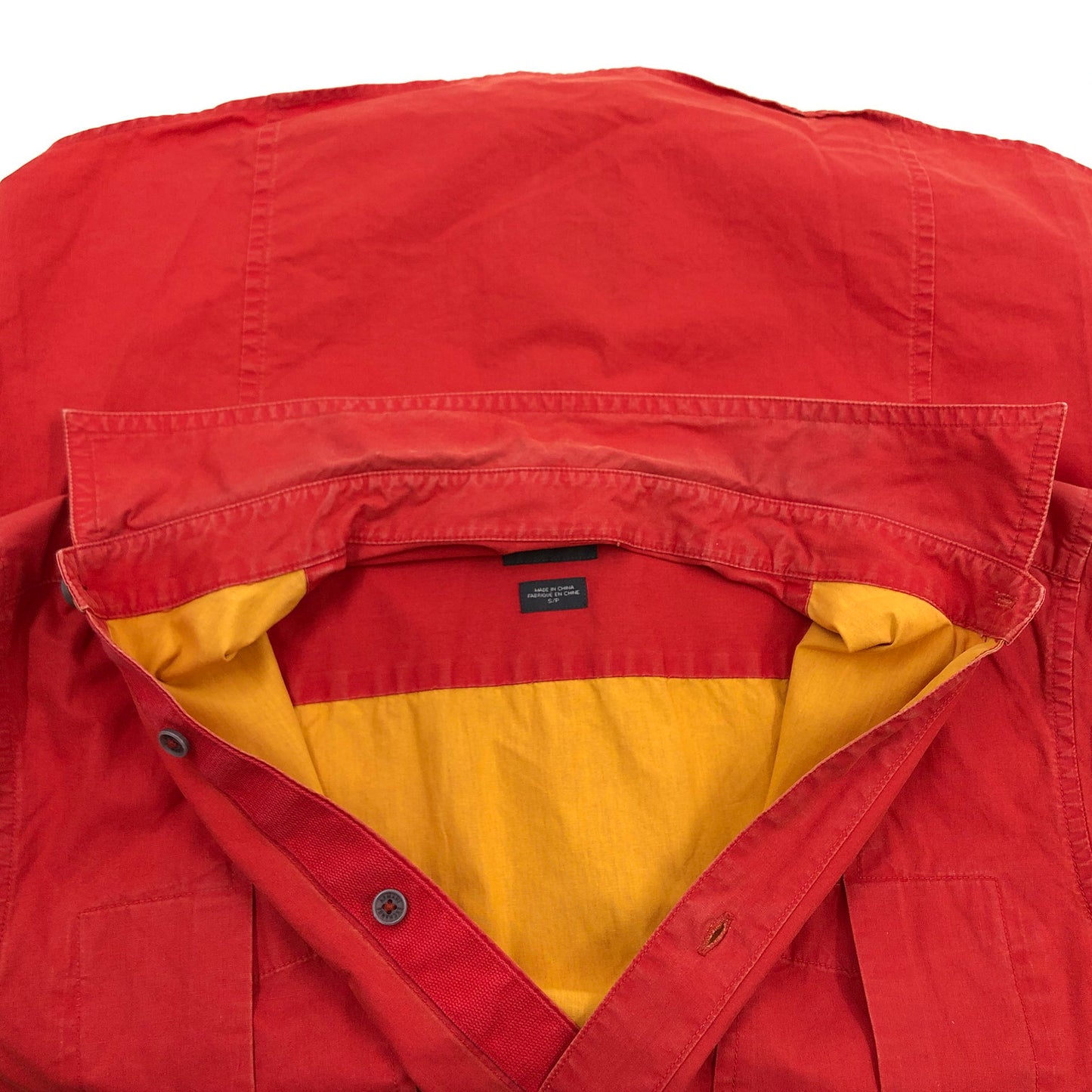 【ジャンク品】【メンズ】 ARMANI EXCHANGE アルマーニエクスチェンジ カジュアルシャツ 半袖 トップス 141-251106-hn-09-fur サイズ：S カラー：レッド系 万代Net店