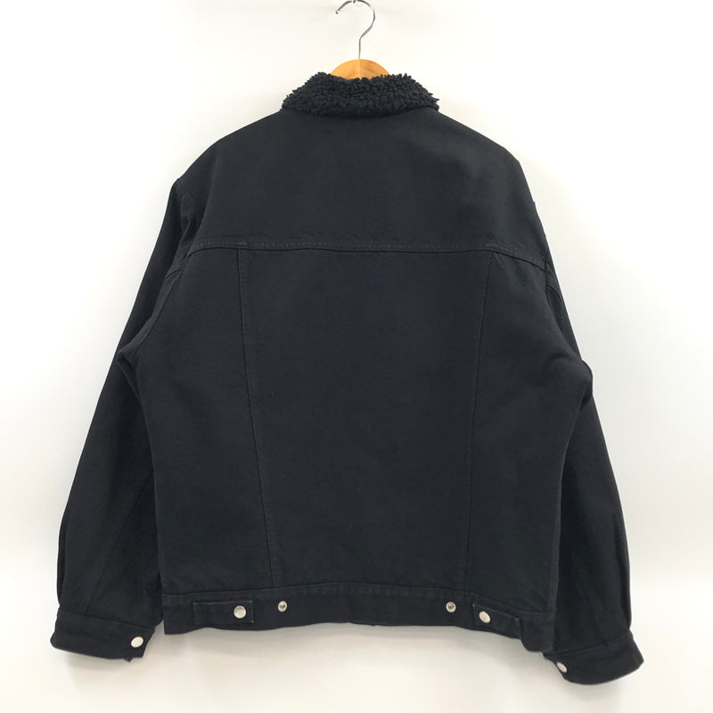 【中古品】【メンズ】 WACKO MARIA ワコマリア × WRANGLER ラングラー TRUCKER JACKET WS9366 トラッカージャケット ボア デニム アウター 142-260827-hn-01-fur サイズ：L カラー：ブラック 万代Net店