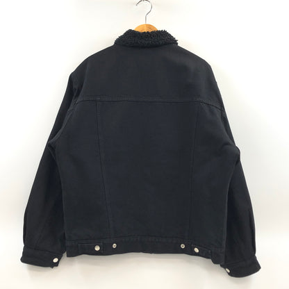 【中古品】【メンズ】 WACKO MARIA ワコマリア × WRANGLER ラングラー TRUCKER JACKET WS9366 トラッカージャケット ボア デニム アウター 142-260827-hn-01-fur サイズ：L カラー：ブラック 万代Net店