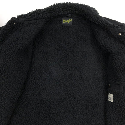 【中古品】【メンズ】 WACKO MARIA ワコマリア × WRANGLER ラングラー TRUCKER JACKET WS9366 トラッカージャケット ボア デニム アウター 142-260827-hn-01-fur サイズ：L カラー：ブラック 万代Net店