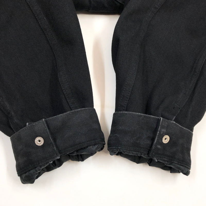 【中古品】【メンズ】 WACKO MARIA ワコマリア × WRANGLER ラングラー TRUCKER JACKET WS9366 トラッカージャケット ボア デニム アウター 142-260827-hn-01-fur サイズ：L カラー：ブラック 万代Net店