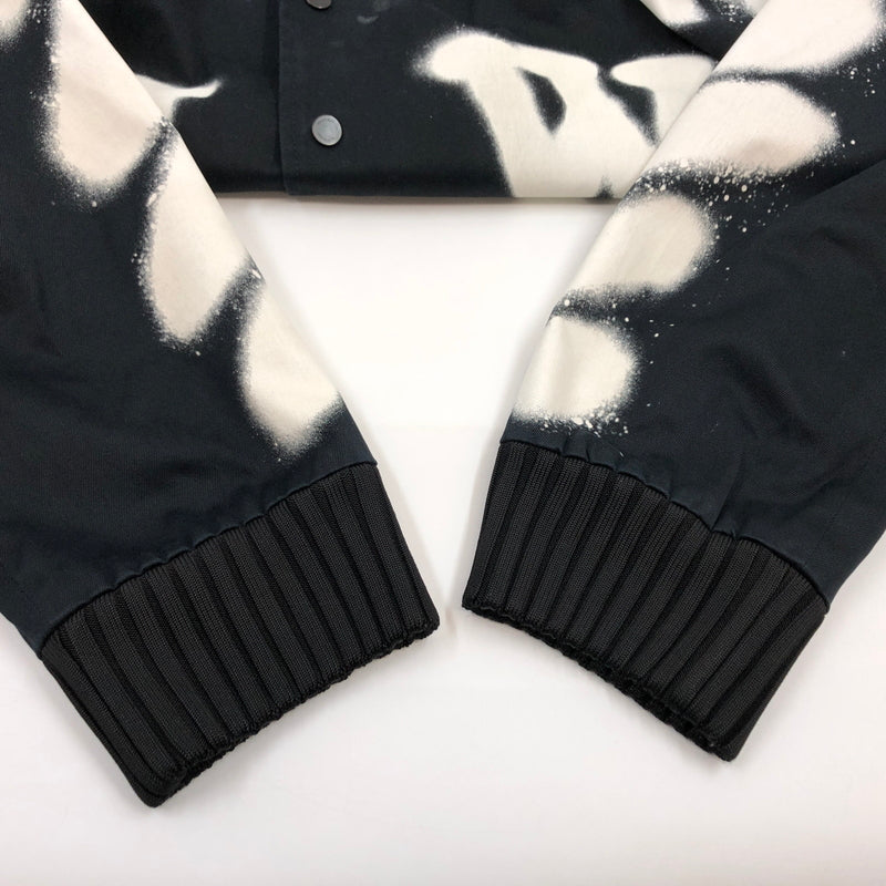 【現状渡し品】【メンズ】 OFF-WHITE オフホワイト 19SS SPRAY PRINT BOMBER JACKET スプレープリント ボンバージャケット アウター 142-260614-hn-02-fur サイズ：L カラー：ブラック/ホワイト 万代Net店