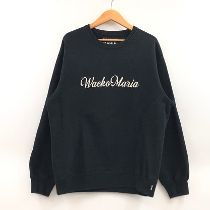 【中古品】【メンズ】 WACKO MARIA ワコマリア HEAVY WEIGHT CREW NECK SWEAT SHIRT 23FW-WMC-SS02 ヘビーウェイト クルーネック スウェットシャツ トレーナー トップス 142-260827-hn-03-fur サイズ：M カラー：ブラック 万代Net店