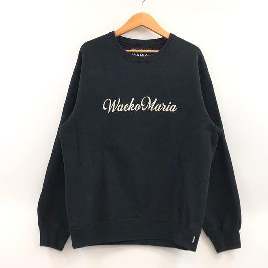【中古品】【メンズ】 WACKO MARIA ワコマリア HEAVY WEIGHT CREW NECK SWEAT SHIRT 23FW-WMC-SS02 ヘビーウェイト クルーネック スウェットシャツ トレーナー トップス 142-260827-hn-03-fur サイズ：M カラー：ブラック 万代Net店