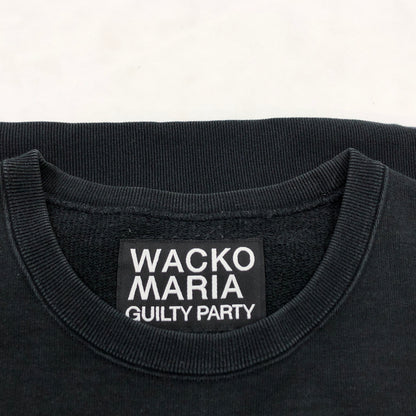 【中古品】【メンズ】 WACKO MARIA ワコマリア HEAVY WEIGHT CREW NECK SWEAT SHIRT 23FW-WMC-SS02 ヘビーウェイト クルーネック スウェットシャツ トレーナー トップス 142-260827-hn-03-fur サイズ：M カラー：ブラック 万代Net店