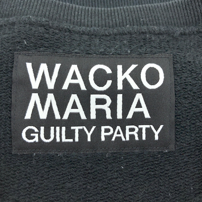 【中古品】【メンズ】 WACKO MARIA ワコマリア HEAVY WEIGHT CREW NECK SWEAT SHIRT 23FW-WMC-SS02 ヘビーウェイト クルーネック スウェットシャツ トレーナー トップス 142-260827-hn-03-fur サイズ：M カラー：ブラック 万代Net店