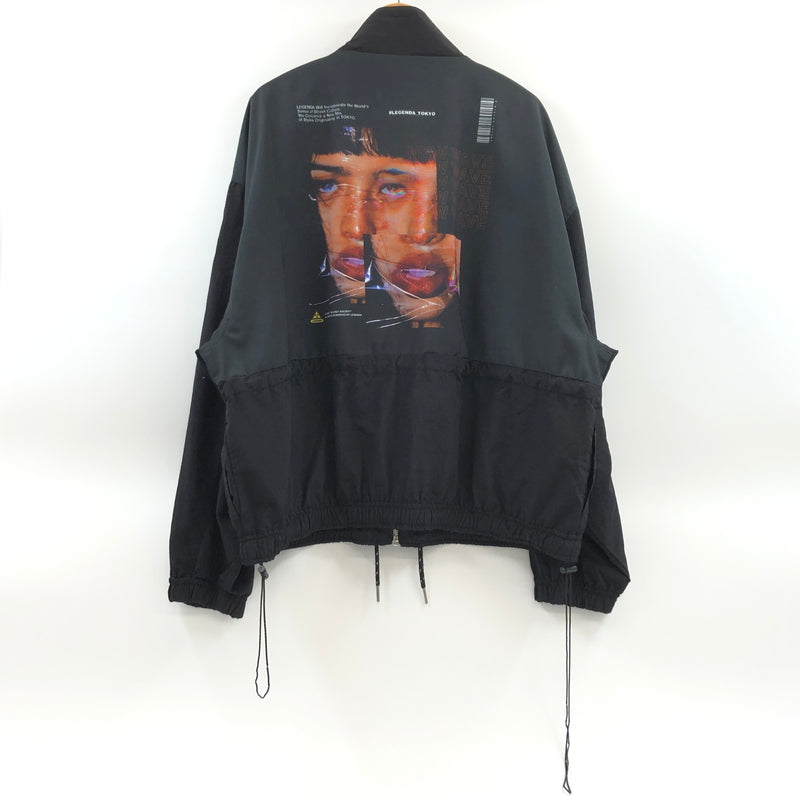 【現状渡し品】【メンズ】 LEGENDA レジェンダ NYLON SHORT MODS BLOUSON LEJ216 ナイロンショートモッズブルゾン ジャケット アウター 142-260614-hn-03-fur サイズ：F カラー：ブラック 万代Net店