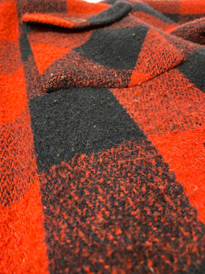 【現状渡し品】【メンズ】 ANDERSON-LITTLE リトルアンデルセン 60S BUFFALO CHECK HUNTING JACKET チェックジャケット アウター 146-240831-ks-36-min サイズ：サイズ不明 カラー：レッド系 万代Net店