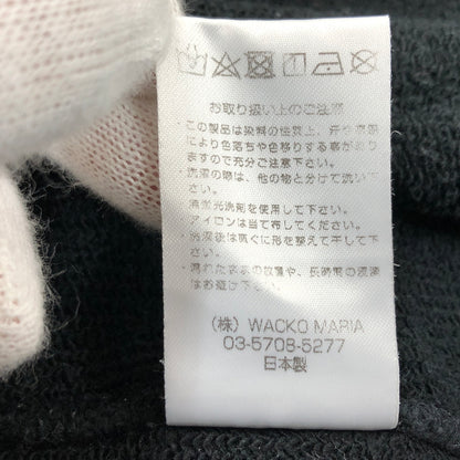 【中古品】【メンズ】 WACKO MARIA ワコマリア HEAVY WEIGHT CREW NECK SWEAT SHIRT 23FW-WMC-SS02 ヘビーウェイト クルーネック スウェットシャツ トレーナー トップス 142-260827-hn-03-fur サイズ：M カラー：ブラック 万代Net店